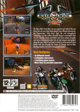 Biker Mice from Mars box cover back